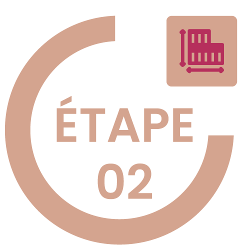 Pictogramme de l'étape de maquettage et design d'interface à Bordeaux